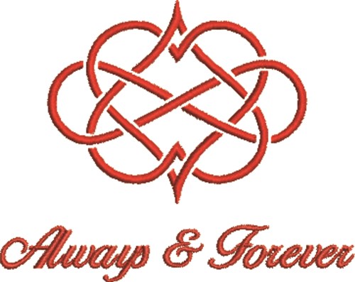 Always and Forever Machine Embroidery Design