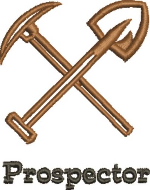 Picture of Prospector Outline Machine Embroidery Design