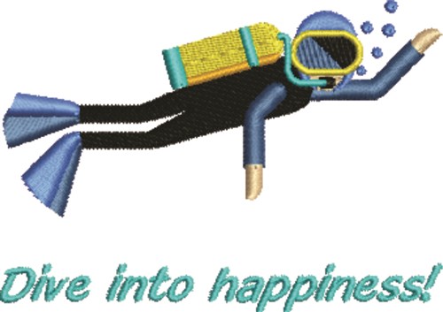 Dive Into Happiness! Machine Embroidery Design