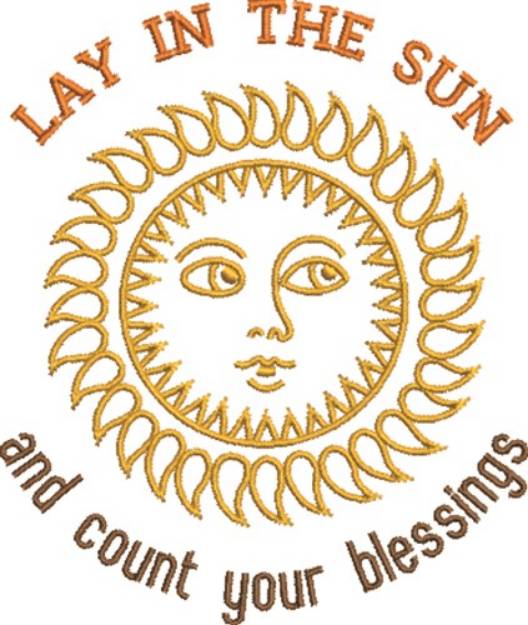 Picture of Lay In The Sun Machine Embroidery Design