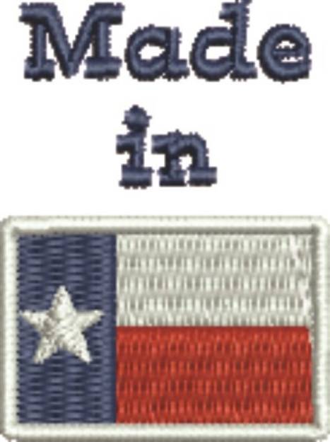 Picture of Made In Texas Machine Embroidery Design