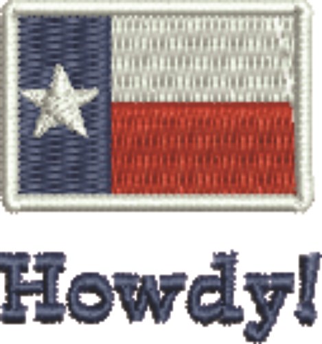 Howdy! Machine Embroidery Design