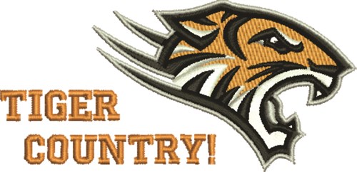 Tiger Country Machine Embroidery Design