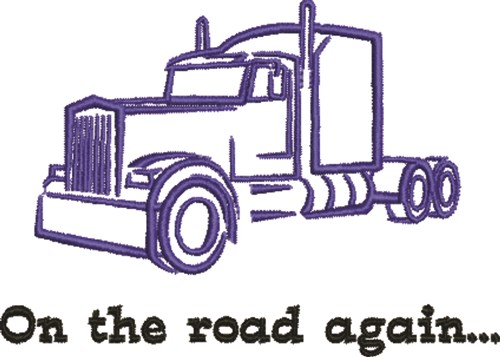 On The Road Again Machine Embroidery Design