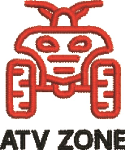 ATV Zone Machine Embroidery Design