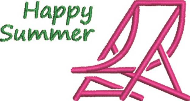 Picture of Happy Summer Machine Embroidery Design