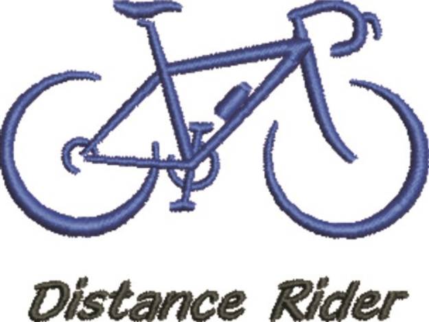 Picture of Distance Rider Machine Embroidery Design
