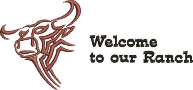 Picture of Welcome To Ranch Machine Embroidery Design