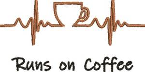 Picture of Runs On Coffee Machine Embroidery Design