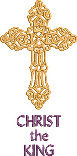 Christ The King Machine Embroidery Design