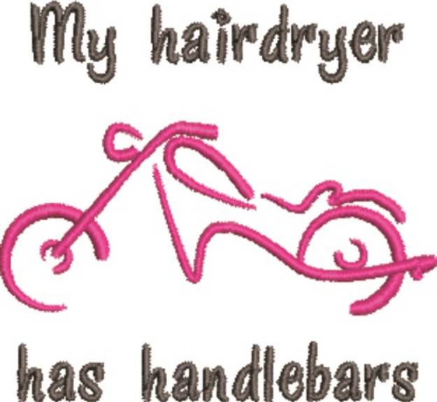 Picture of My Hairdryer Machine Embroidery Design