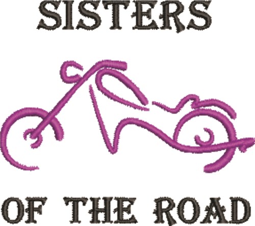 Sisters Of Road Machine Embroidery Design