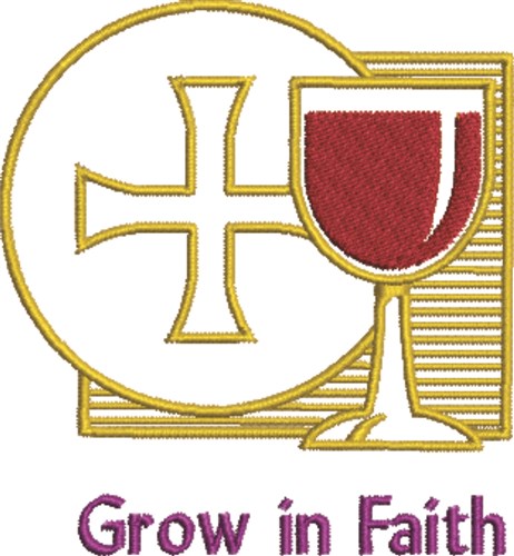 Grow In Faith Machine Embroidery Design