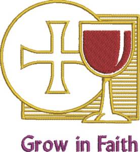 Picture of Grow In Faith Machine Embroidery Design