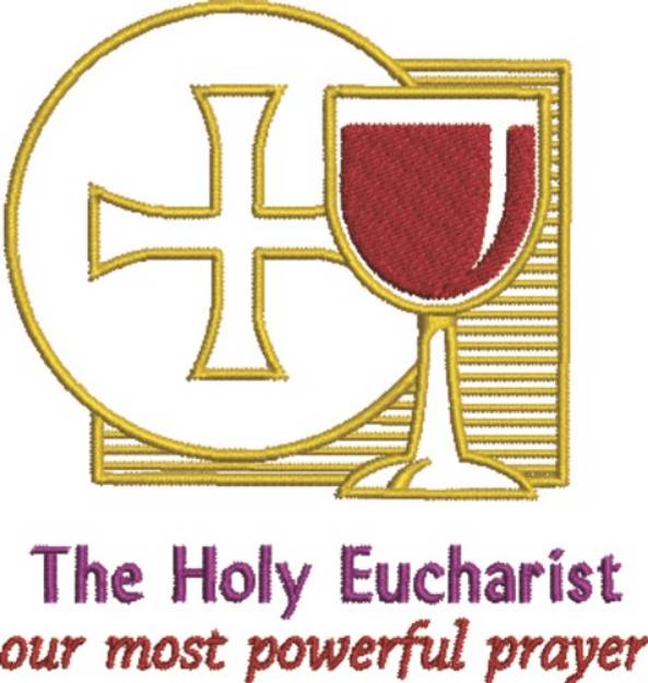 Picture of Holy Eucharist Machine Embroidery Design