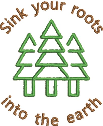 Sink Your Roots Machine Embroidery Design
