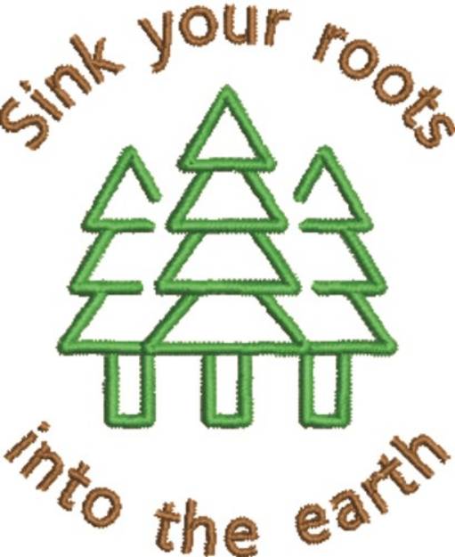 Picture of Sink Your Roots Machine Embroidery Design