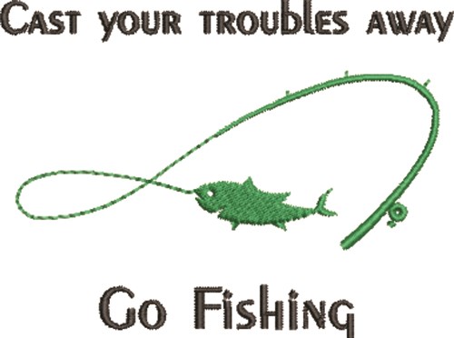 Go Fishing Machine Embroidery Design