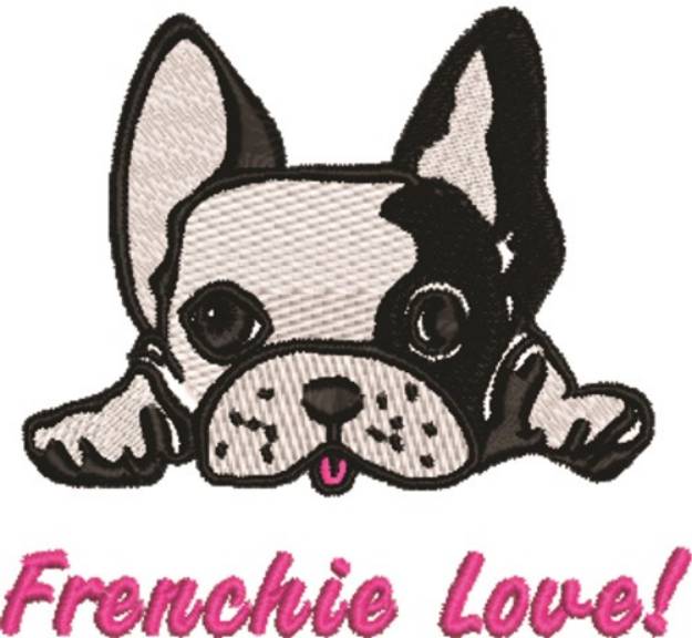 Picture of Frenchie Love Machine Embroidery Design