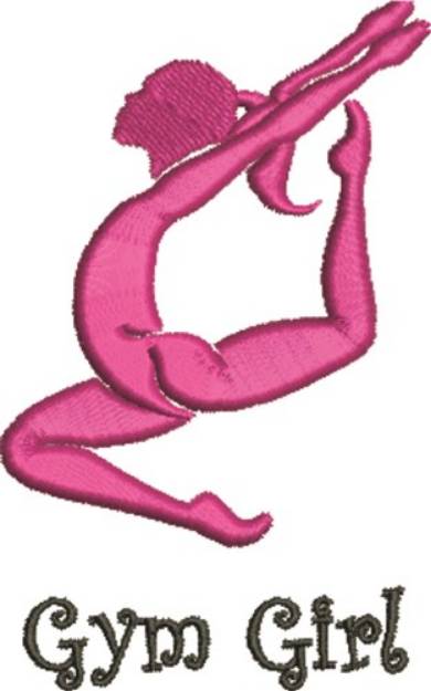 Picture of Gym Girl Machine Embroidery Design