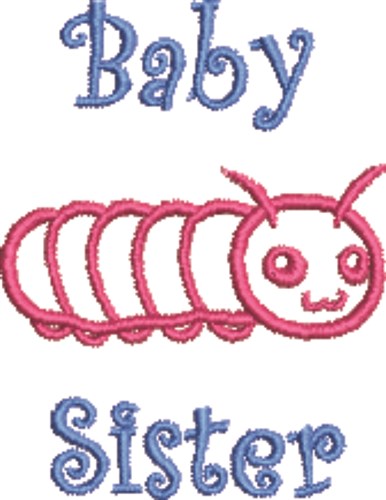 Baby Sister Machine Embroidery Design