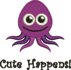 Picture of Cute Happens Machine Embroidery Design