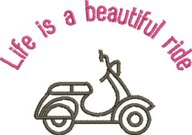 Picture of Beautiful Ride Machine Embroidery Design