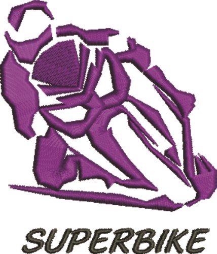 Superbike Machine Embroidery Design