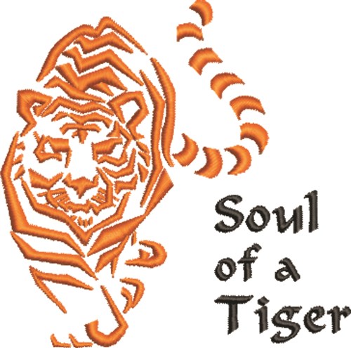Soul Of Tiger Machine Embroidery Design
