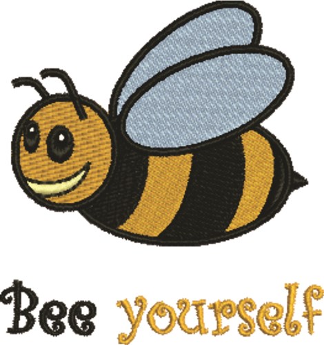 Bee Yourself Machine Embroidery Design
