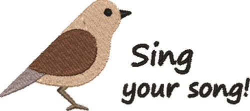 Sing Your Song Machine Embroidery Design