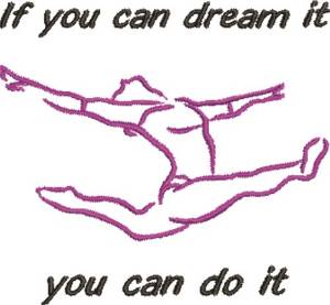Picture of You Can Do It Machine Embroidery Design