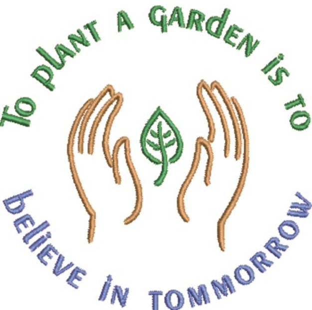 Picture of Plant A Garden Machine Embroidery Design