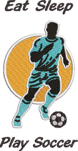 Play Soccer Machine Embroidery Design