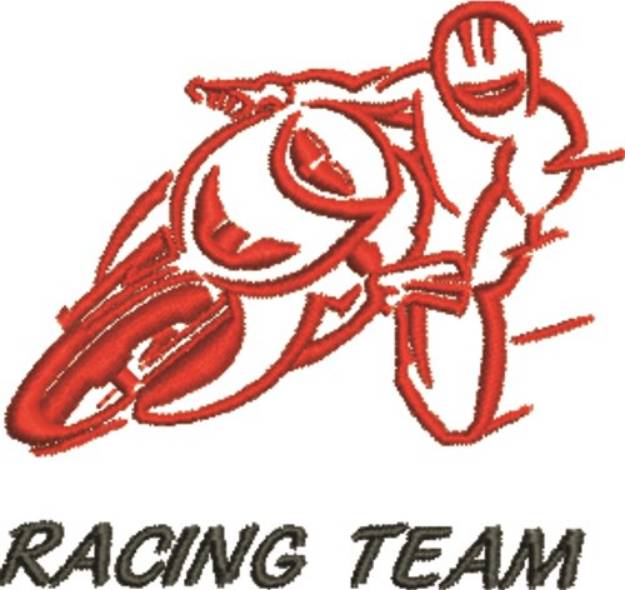 Picture of Racing Team Machine Embroidery Design