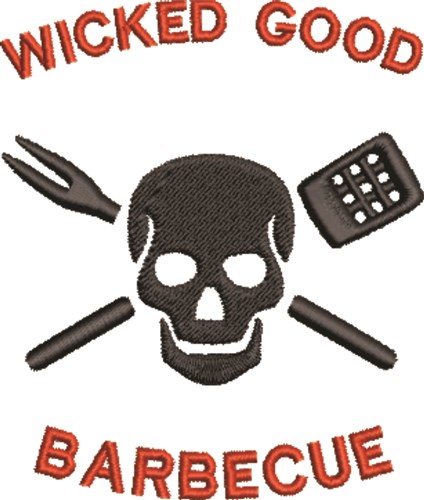 Wicked Good Barbecue Machine Embroidery Design