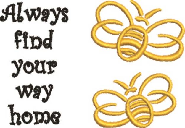 Picture of Find Your Way Home Machine Embroidery Design