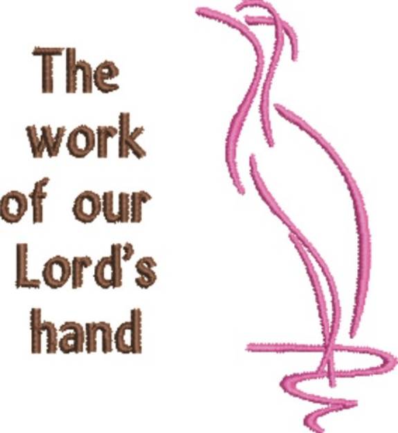Picture of Work Of The Lords Hand Machine Embroidery Design