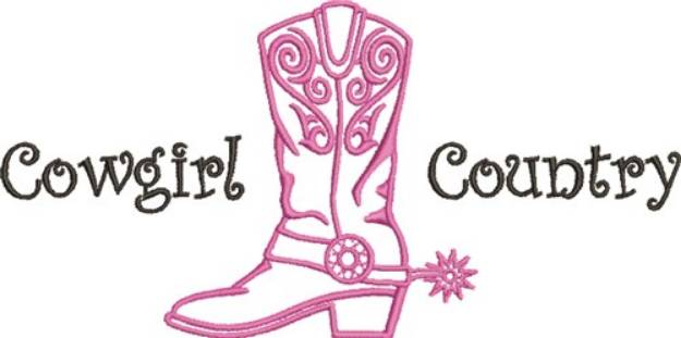Picture of Cowgirl Country Machine Embroidery Design