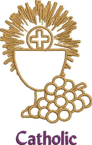 Catholic Eucharist Machine Embroidery Design