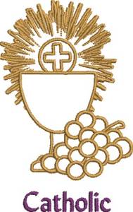 Picture of Catholic Eucharist Machine Embroidery Design