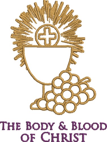 The Body Of Christ Machine Embroidery Design