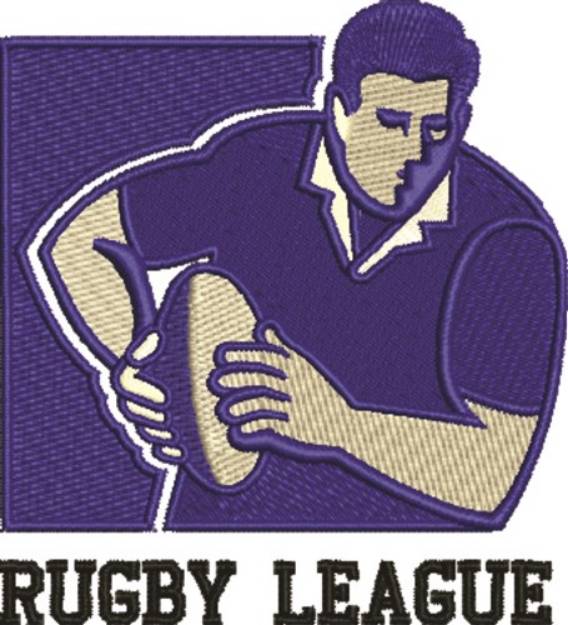 Picture of Rugby League Machine Embroidery Design