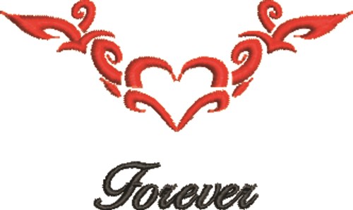 Forever Tattoo Machine Embroidery Design