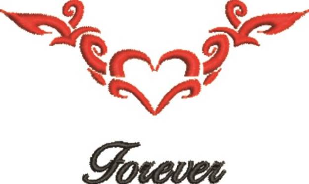 Picture of Forever Tattoo Machine Embroidery Design