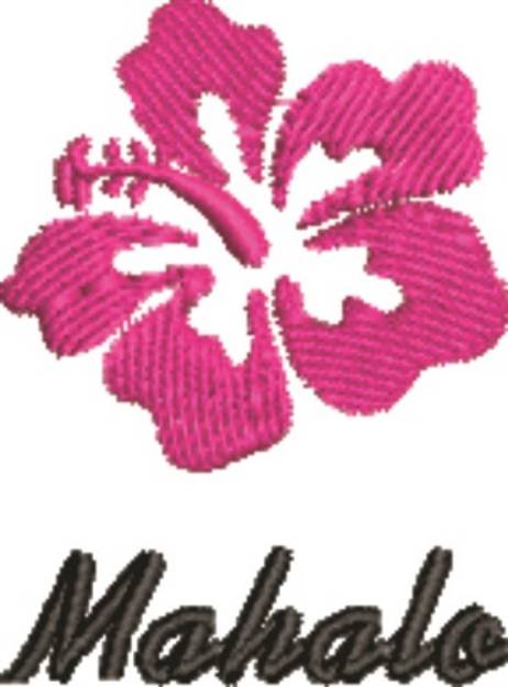 Picture of Mahalo Hibiscus Machine Embroidery Design