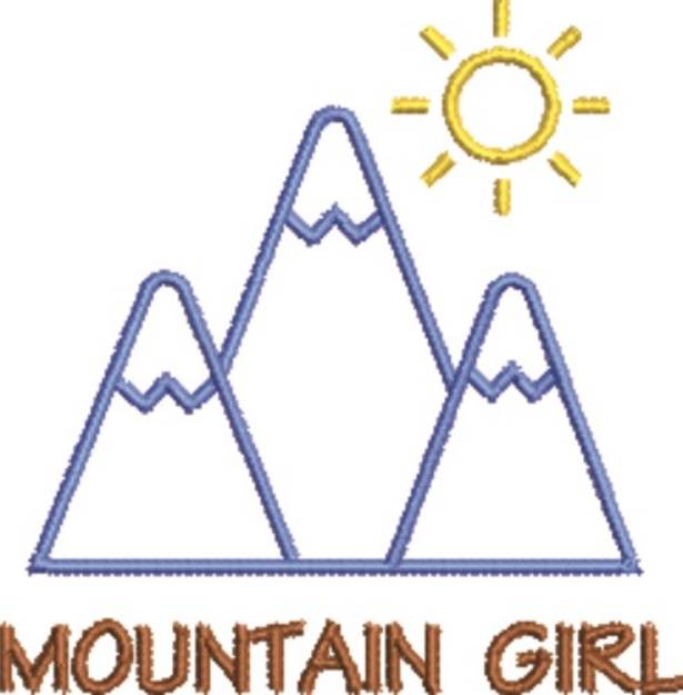 Picture of Mountain Girl Machine Embroidery Design