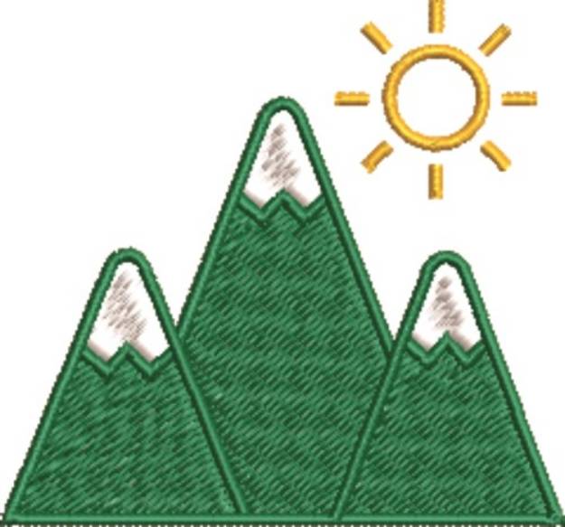 Picture of Summer Mountains Machine Embroidery Design