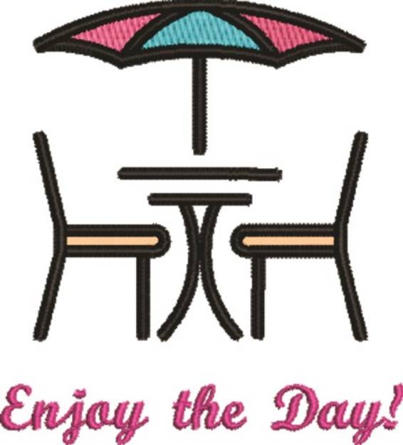Picture of Table & Chairs Machine Embroidery Design