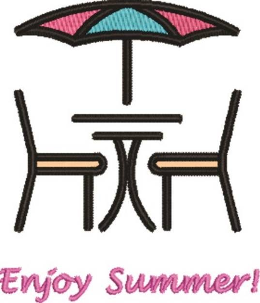 Picture of Enjoy Summer Machine Embroidery Design